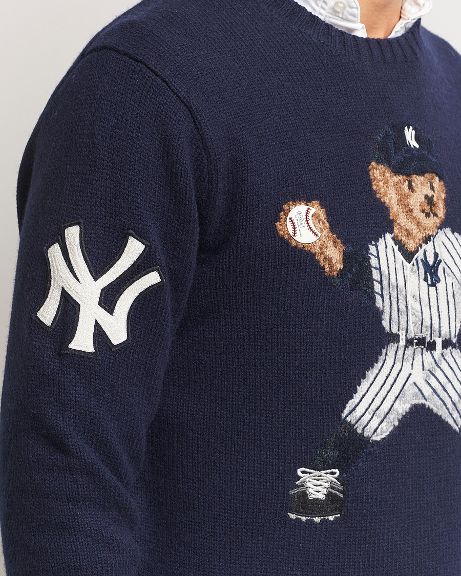 Herren | Pullover | Polo Ralph Lauren | MLB Sweater Bear Navy Combo