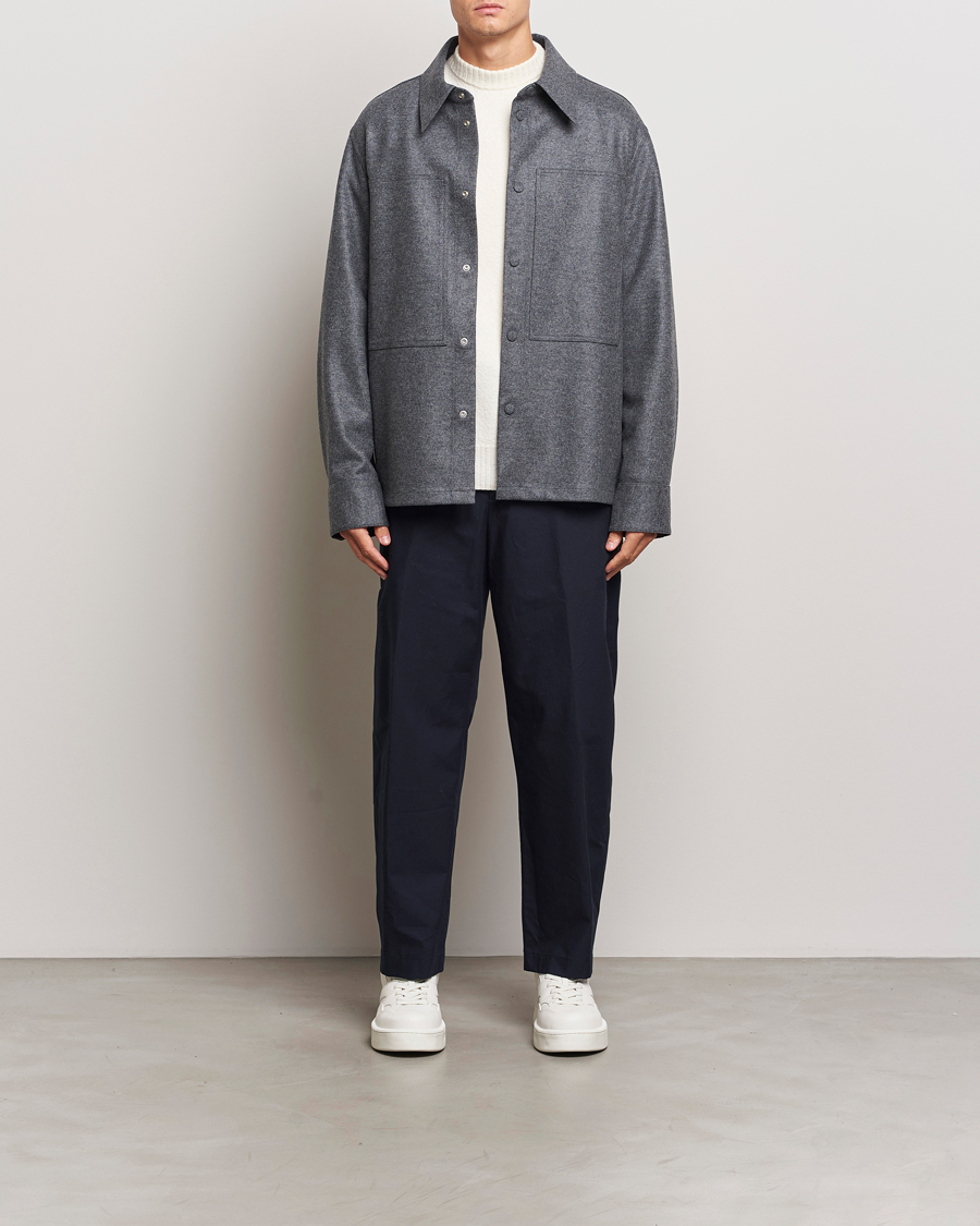 Herren | Hosen | Jil Sander | Water Repellent Cotton Drawstring Pants Navy
