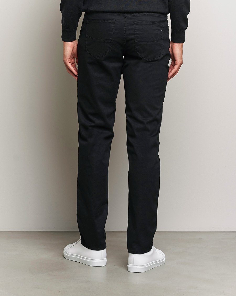Herren | Hosen | Brax | Cadiz Cotton Satin 5-Pocket Pants Perma Black