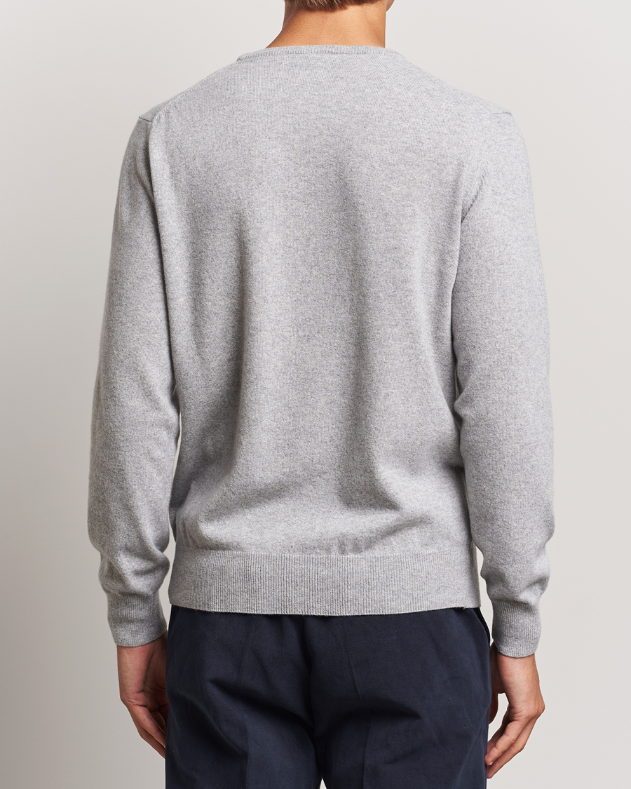 Herren | Pullover | Morgano | Wool/Cashmere Crewneck Mid Grey