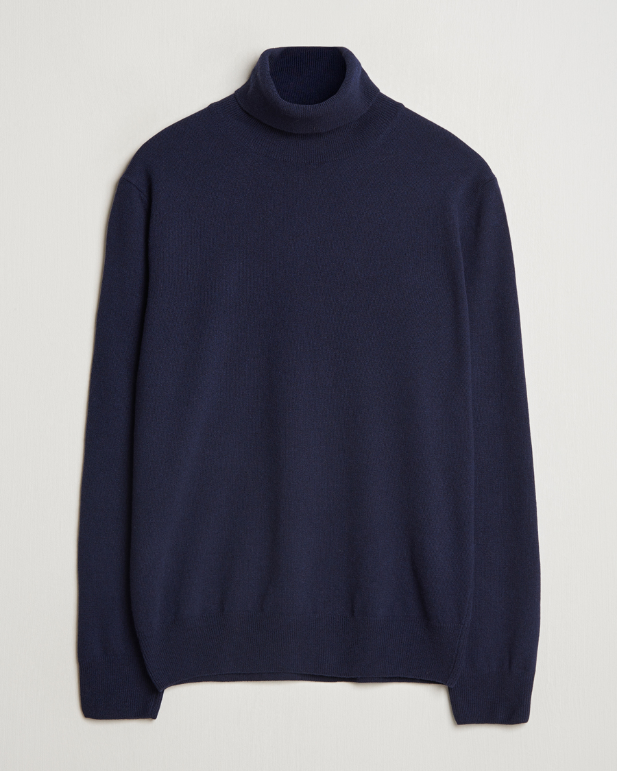 Herren | Pullover | Morgano | Wool/Cashmere Rollneck Navy