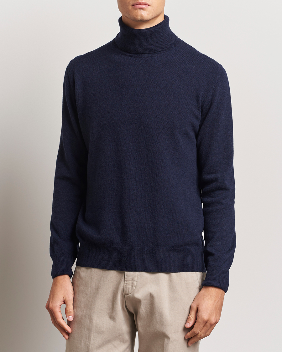 Herren | Pullover | Morgano | Wool/Cashmere Rollneck Navy