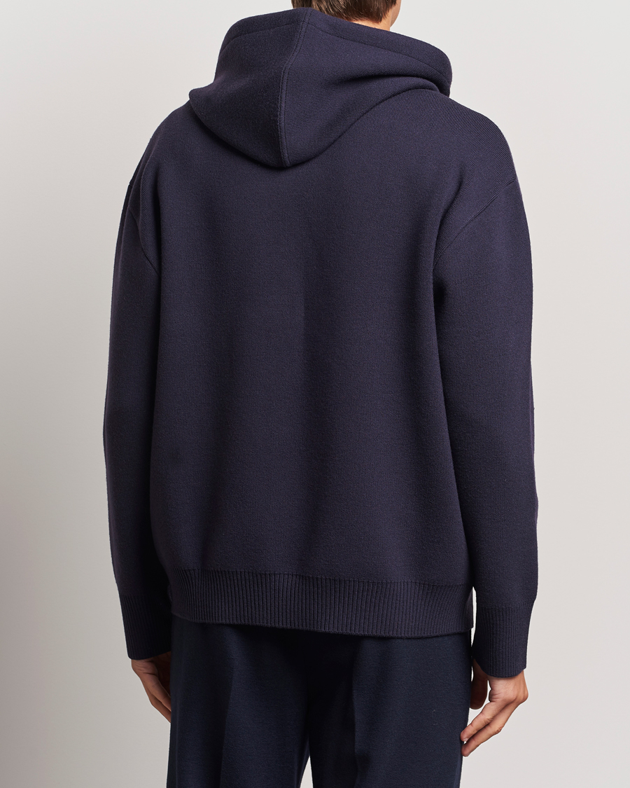 Herren | Pullover | Lanvin | Merino Full Zip Hoodie Japanese Ink