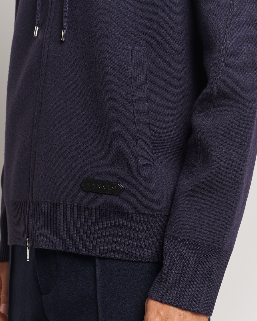 Herren | Pullover | Lanvin | Merino Full Zip Hoodie Japanese Ink