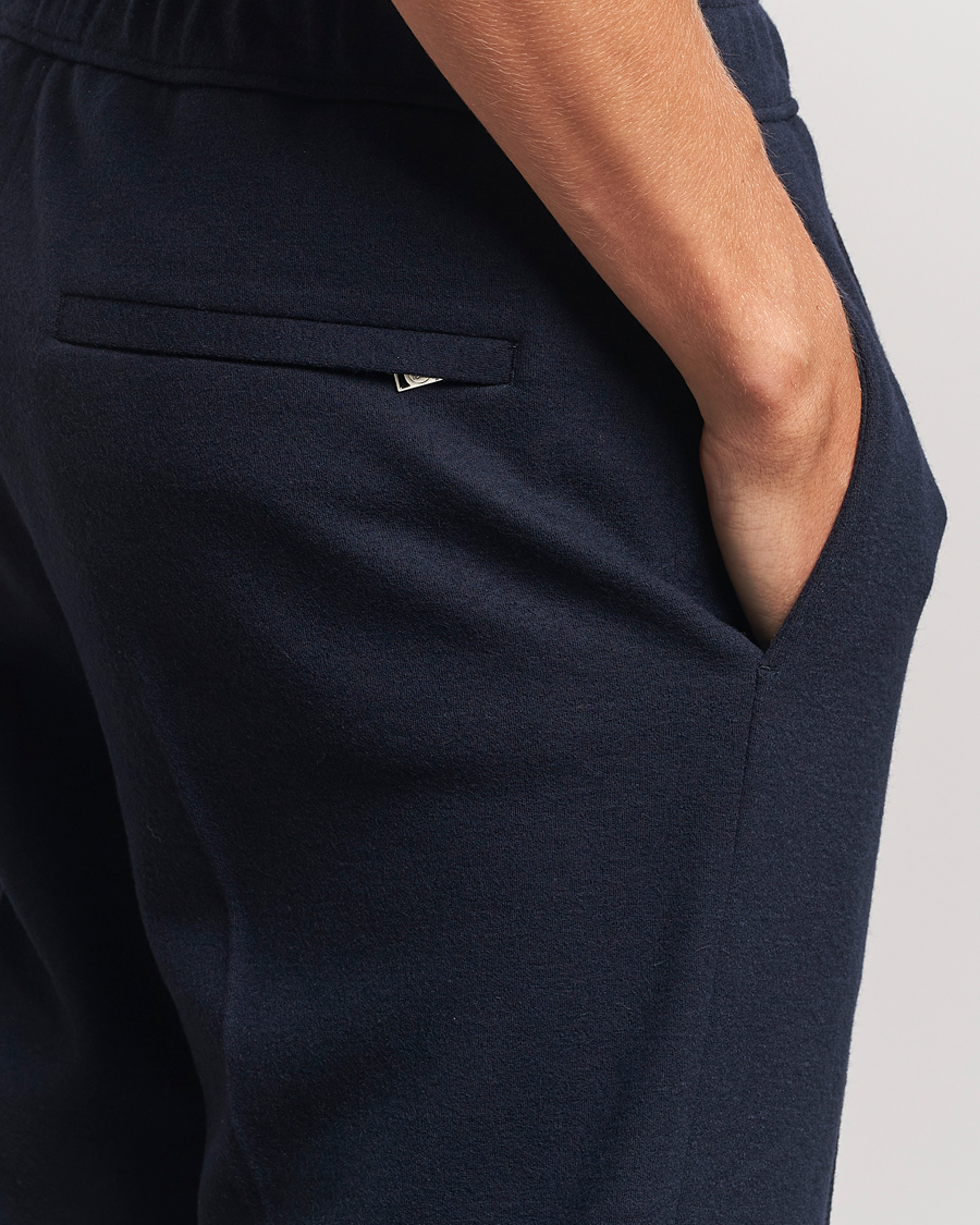 Herren | Hosen | Lanvin | Wool Drawstring Trousers Navy