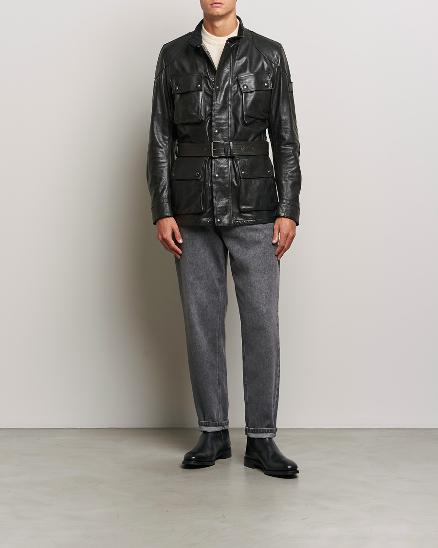 Belstaff Trailmaster Panther Leather Jacket Black bei Care of Carl