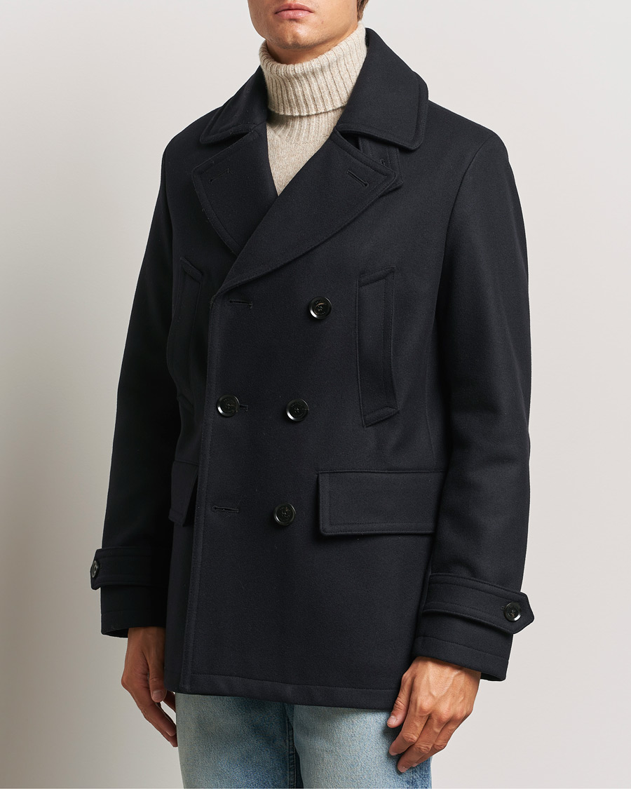 Herren | Jacken | Belstaff | Milford Wool Peacoat Ink Blue