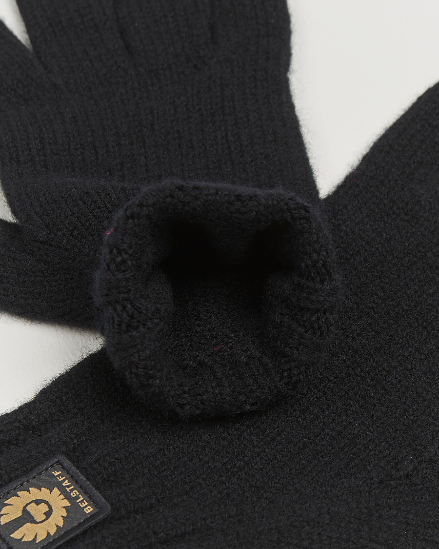 Herren | Belstaff Watch Wool Glove Black | Belstaff | Watch Wool Glove Black