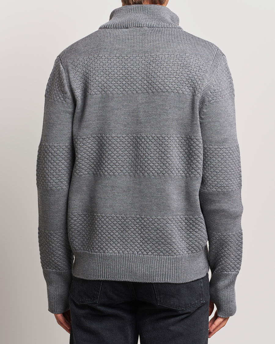 Herren | Pullover | Belstaff | Sternway Knitted Zip Cardigan Grey Heather