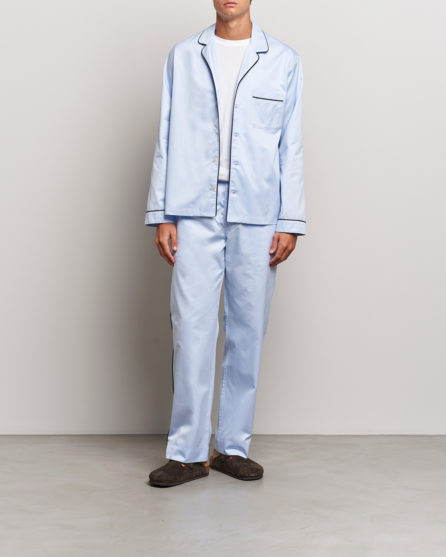 Herren | Tekla Sateen Pyjama Pants Bellhop Blue | Tekla | Sateen Pyjama Pants Bellhop Blue
