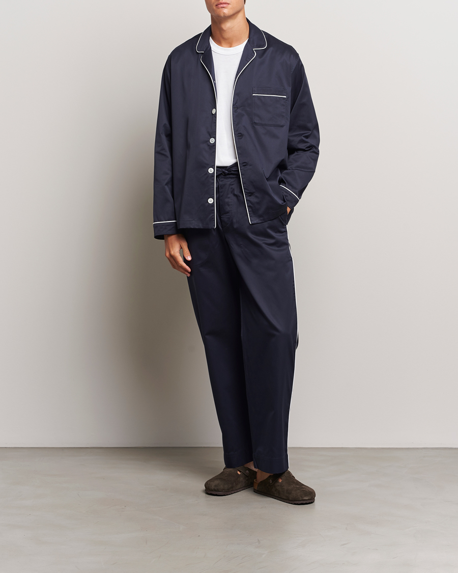 Herren | Schlafanzüge & Bademäntel | Tekla | Sateen Pyjama Pants Chelsea Navy