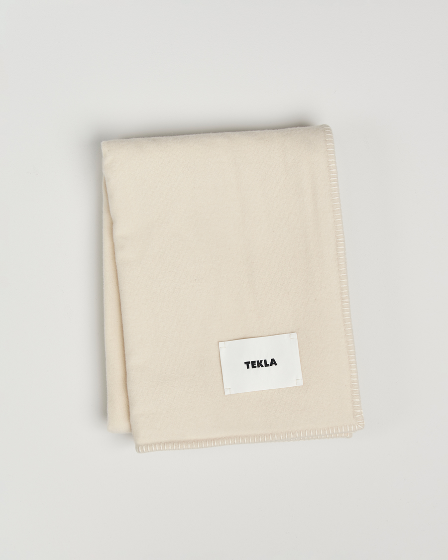 Herren | Tekla Lambswool Blanket Snow | Tekla | Lambswool Blanket Snow