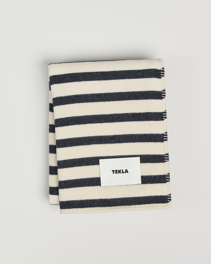 Herren | Tekla Lambswool Blanket Magpie Stripes | Tekla | Lambswool Blanket Magpie Stripes