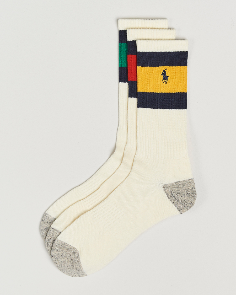 Herren | Unterwäsche | Polo Ralph Lauren | 3-Pack Sport Stripe Socks White