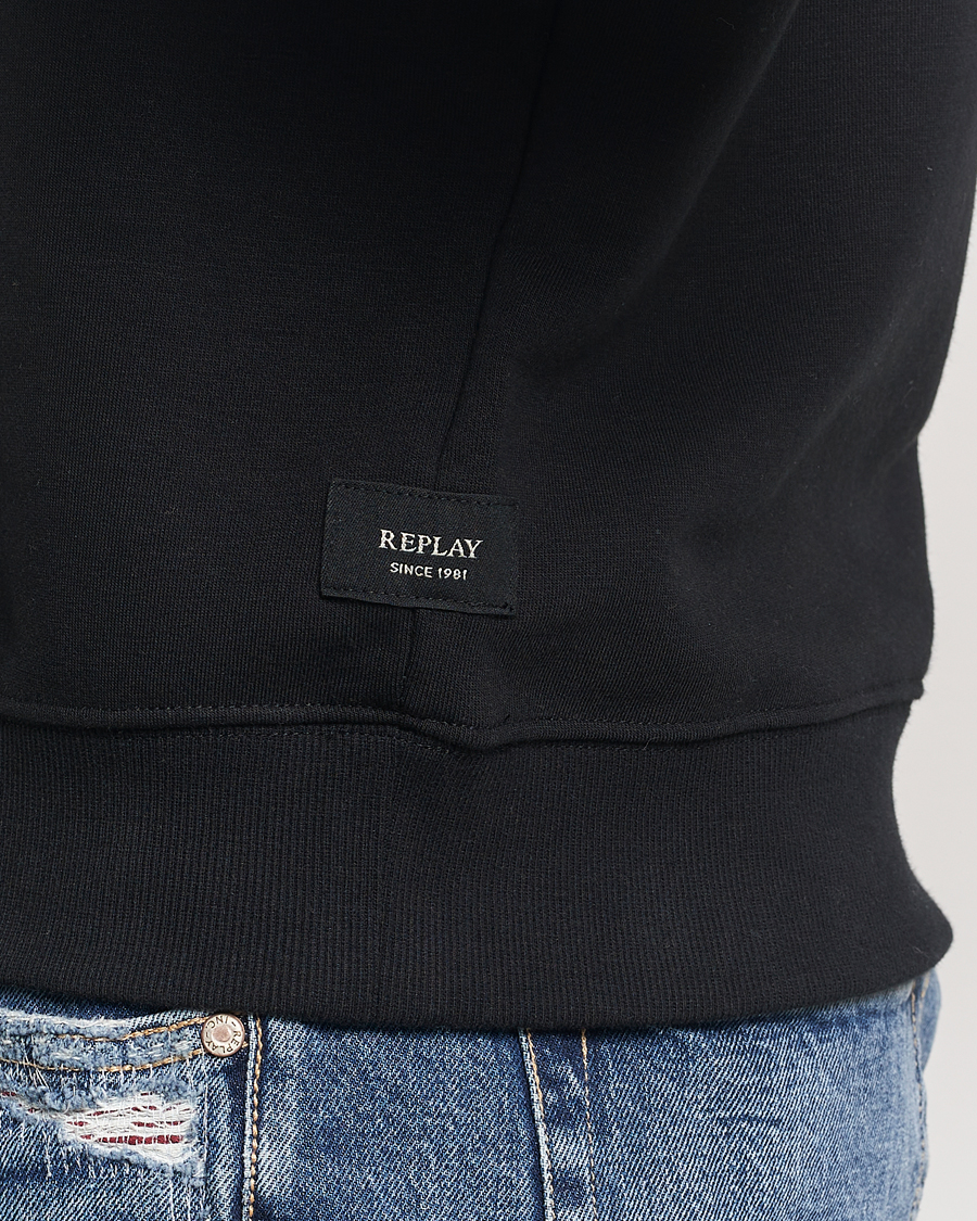 Herren | Pullover | Replay | Tonal Logo Hoodie Black