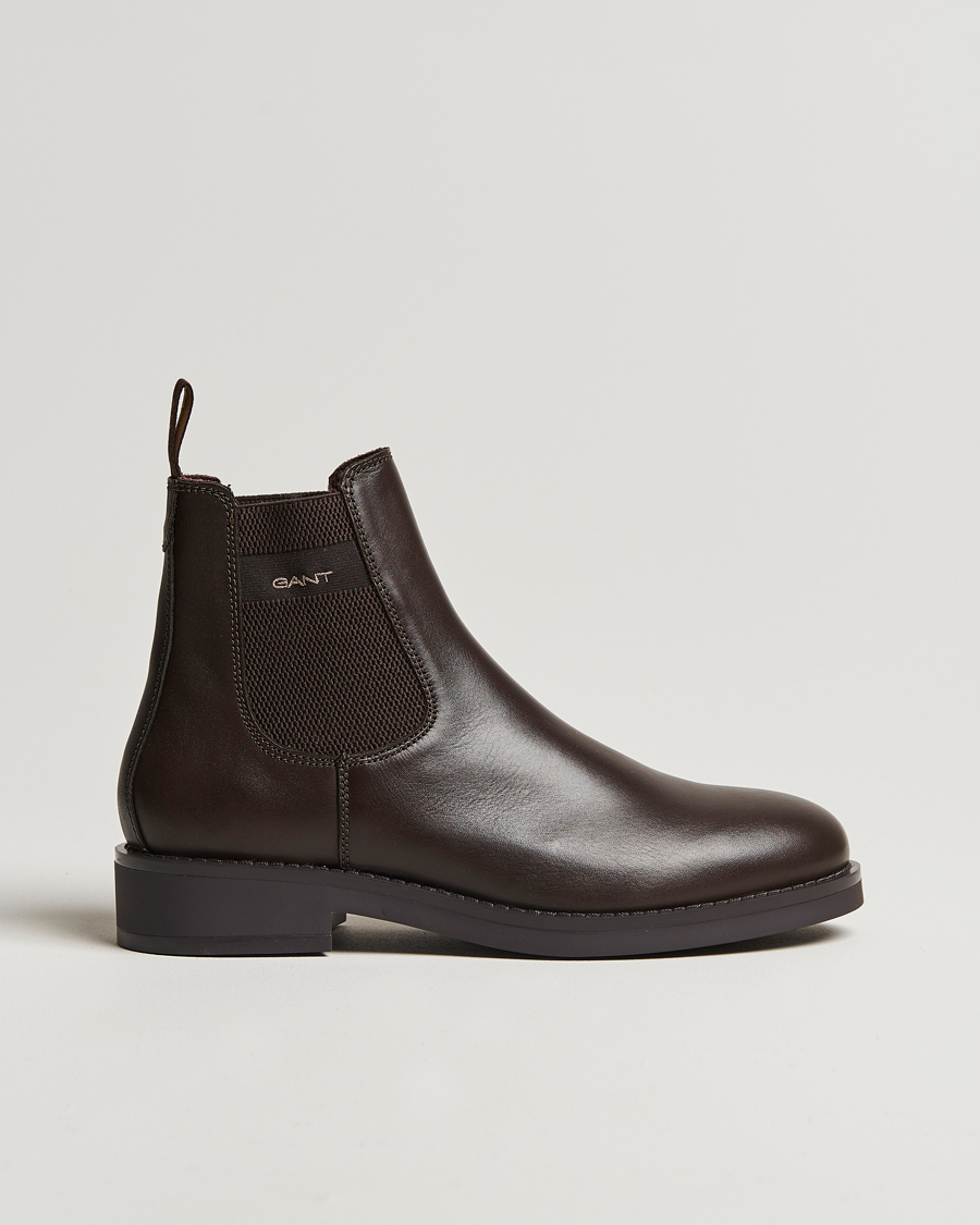 Herren | GANT Prepdale Leather Chelsea Boot Dark Brown | GANT | Prepdale Leather Chelsea Boot Dark Brown
