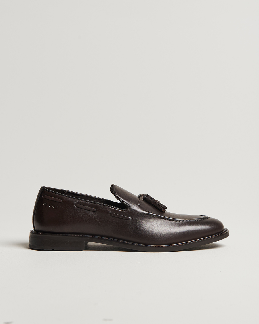 Herren | GANT Lozham Leather Tassle Loafer Dark Brown | GANT | Lozham Leather Tassle Loafer Dark Brown