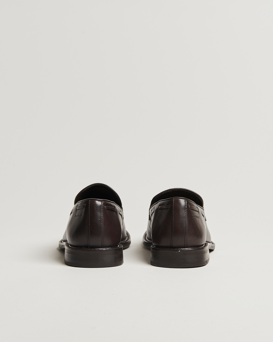 Herren | GANT Lozham Leather Tassle Loafer Dark Brown | GANT | Lozham Leather Tassle Loafer Dark Brown
