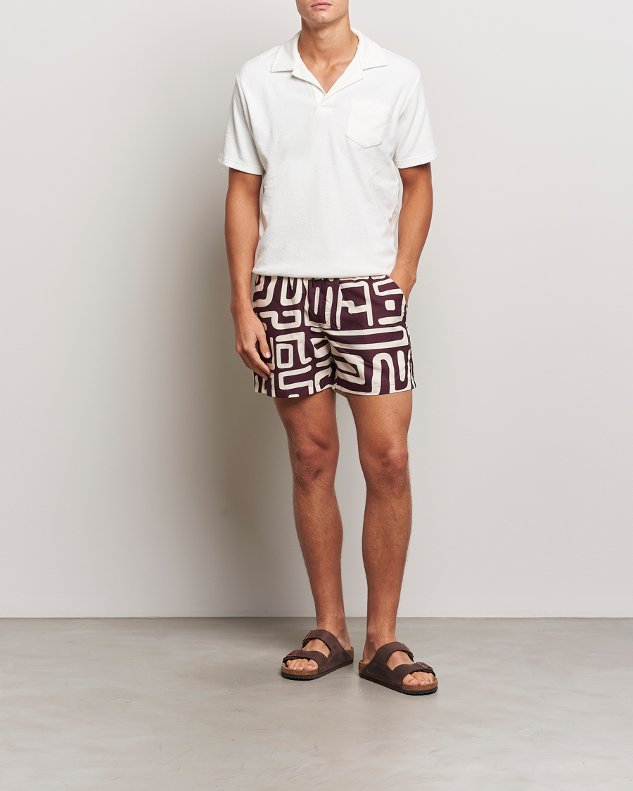 Herren | Badehosen | OAS | Kalahara Swim Shorts Brown/Beige