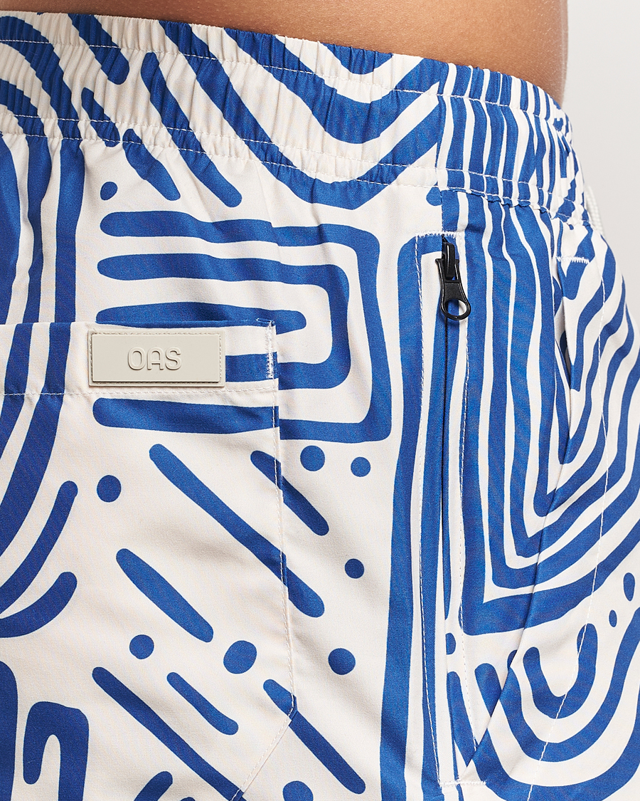 Herren | Badehosen | OAS | Eldovado Swim Shorts Blue/White