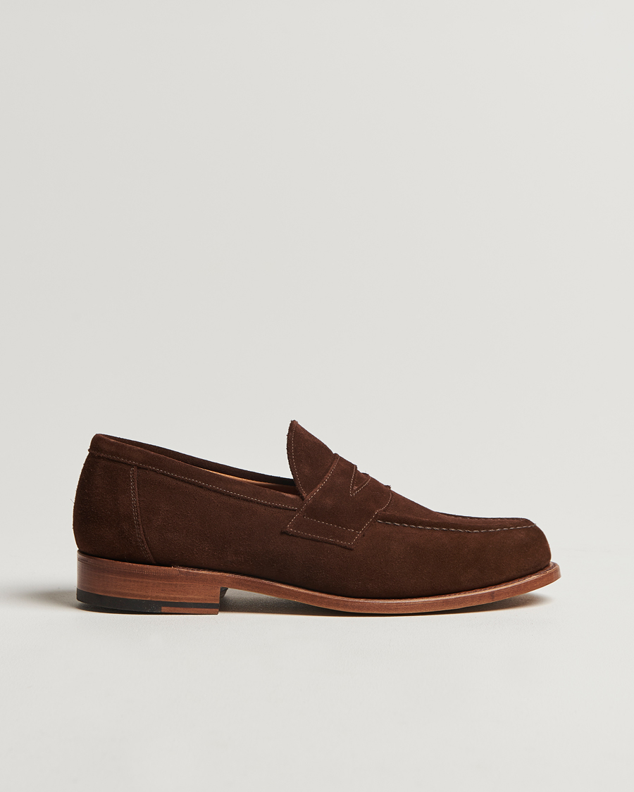 Herren | Loafer | Sanders | Aldwych Suede Penny Loafer Polo Snuff