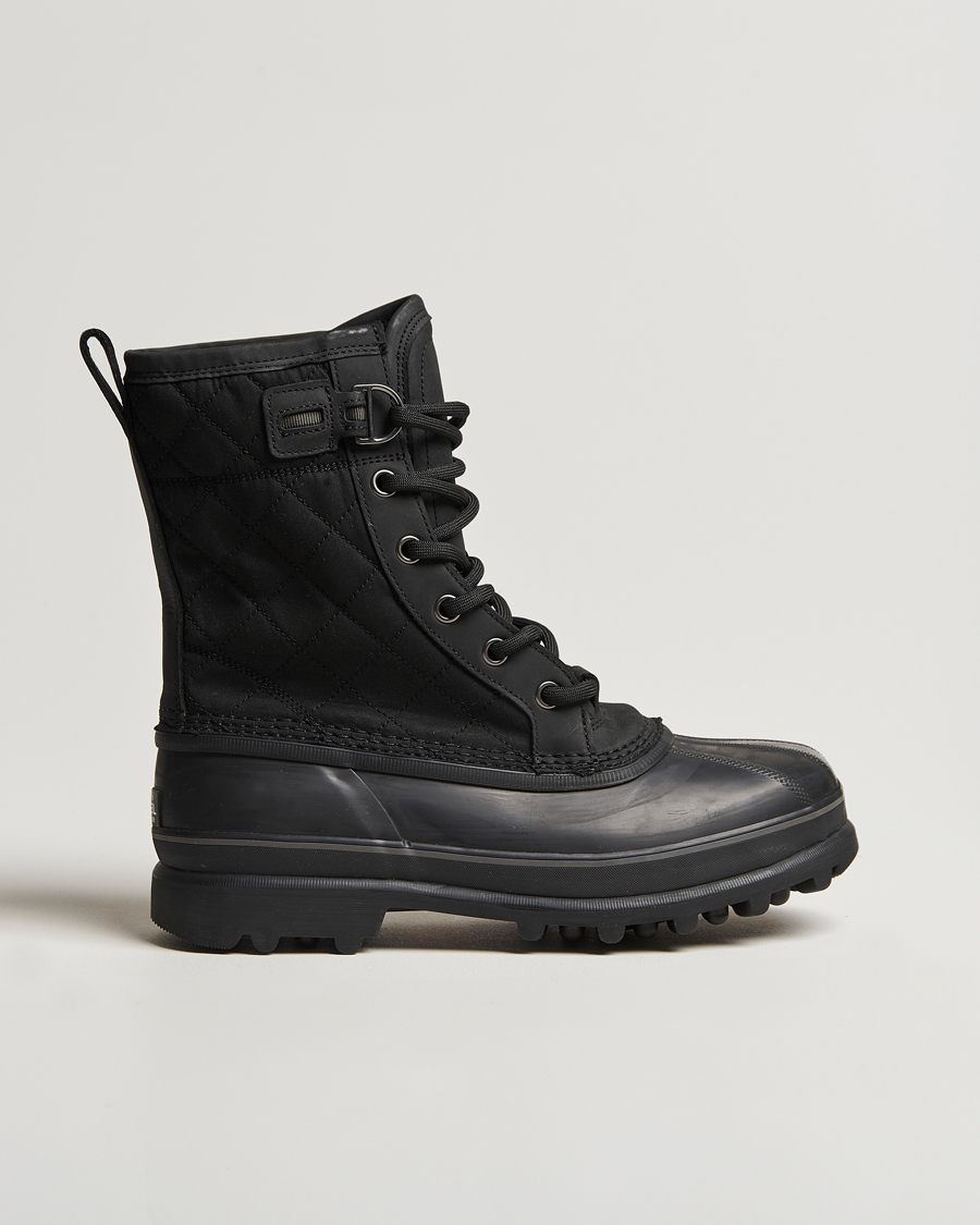 Herren | Sorel Caribou Royal WP Canvas Boots Black | Sorel | Caribou Royal WP Canvas Boots Black