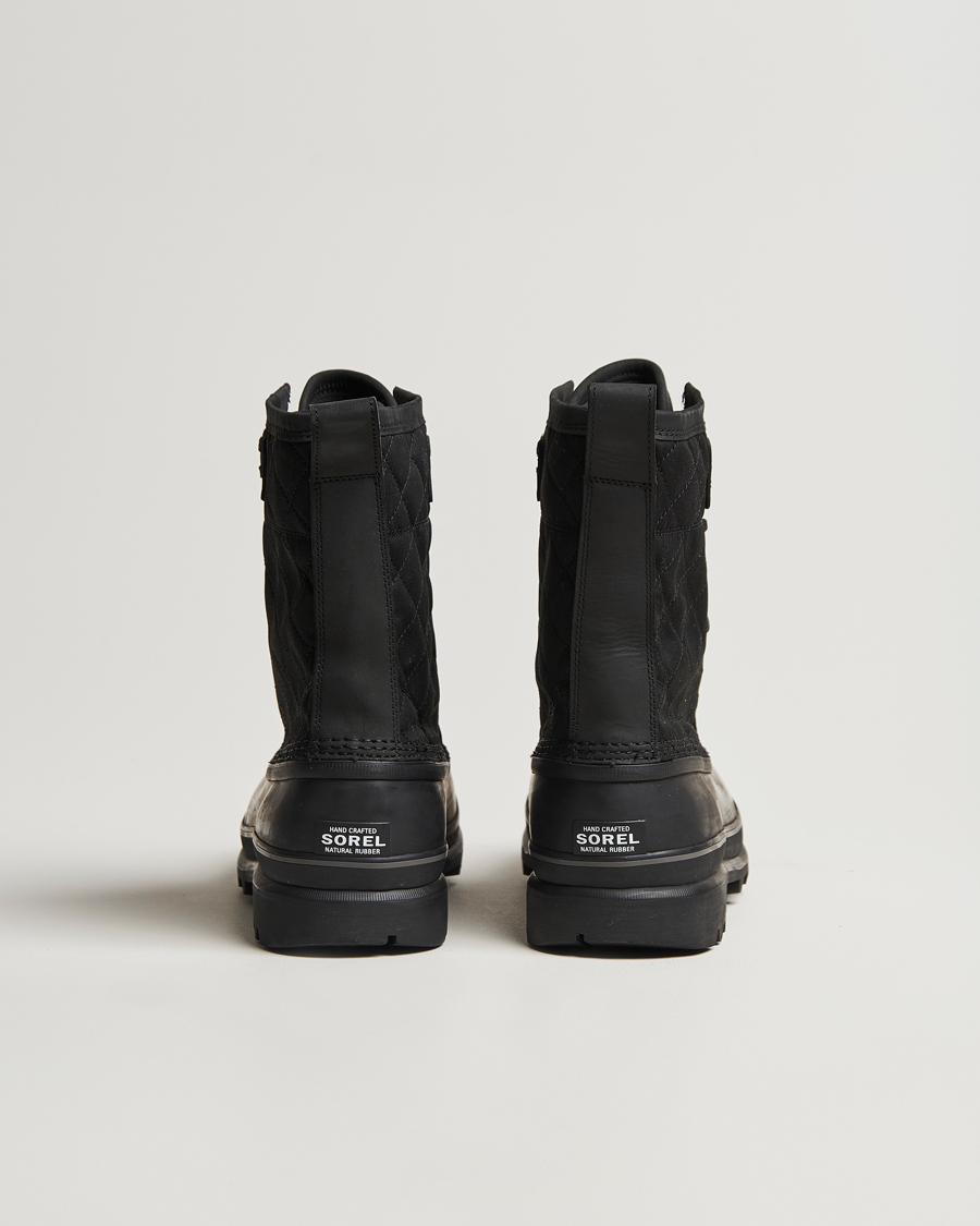 Herren | Sorel Caribou Royal WP Canvas Boots Black | Sorel | Caribou Royal WP Canvas Boots Black