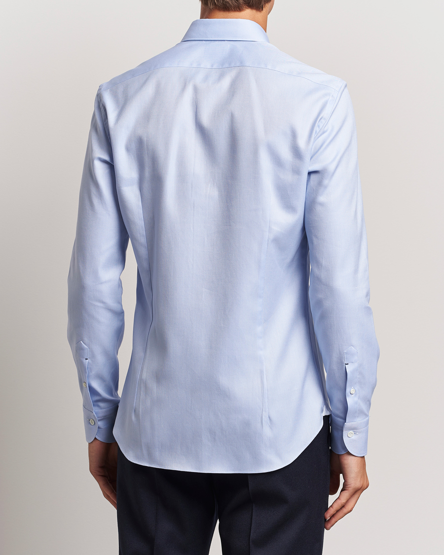 Herren | Hemden | Mazzarelli | Soft Oxford Cut Away Shirt Light Blue