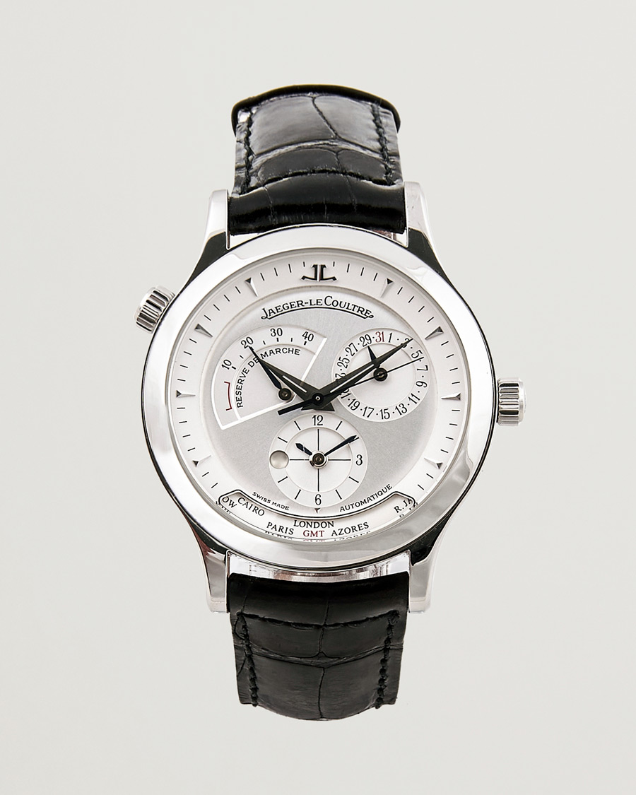 Herren | Jaeger-LeCoultre Pre-Owned Master Geographic 142.8.92 Silver | Jaeger-LeCoultre Pre-Owned | Master Geographic 142.8.92 Silver