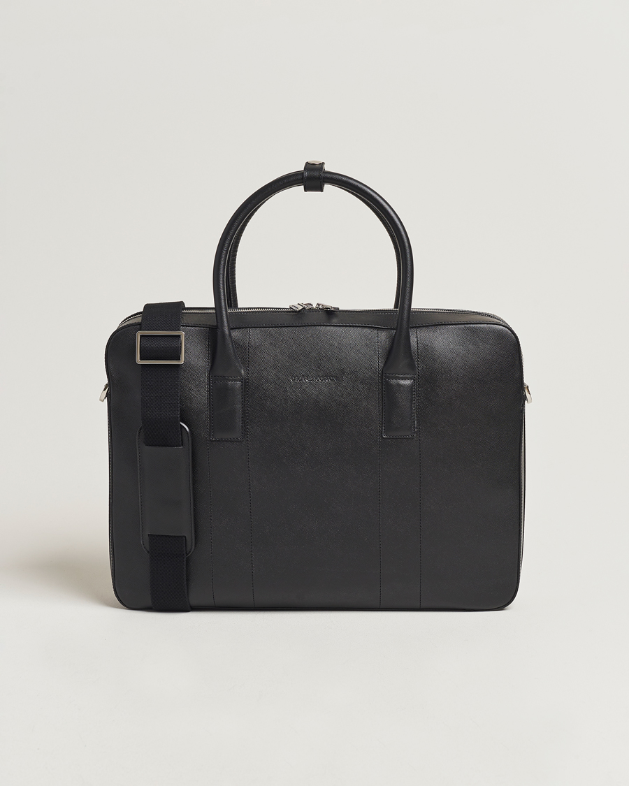 Herren | Oscar Jacobson Leather Briefcase Black | Oscar Jacobson | Leather Briefcase Black