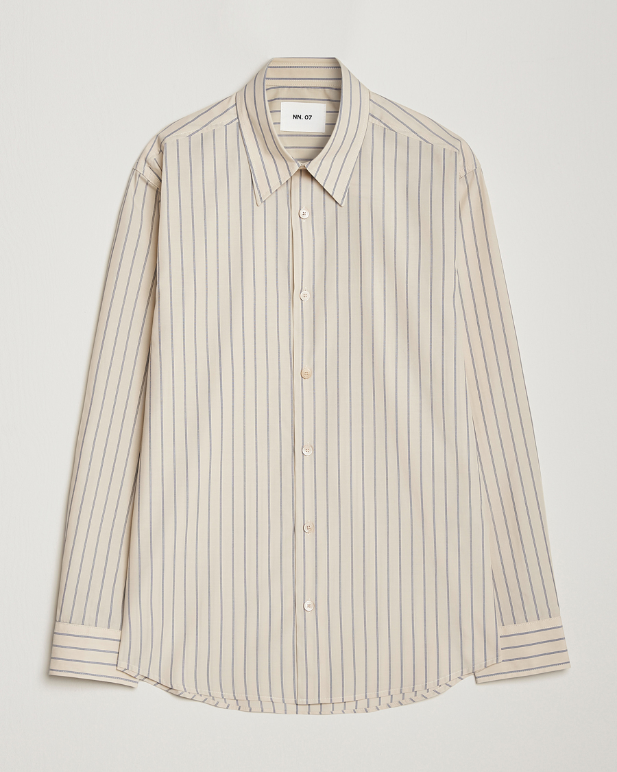 Herren | Hemden | NN07 | Quinsy Striped Shirt Khaki