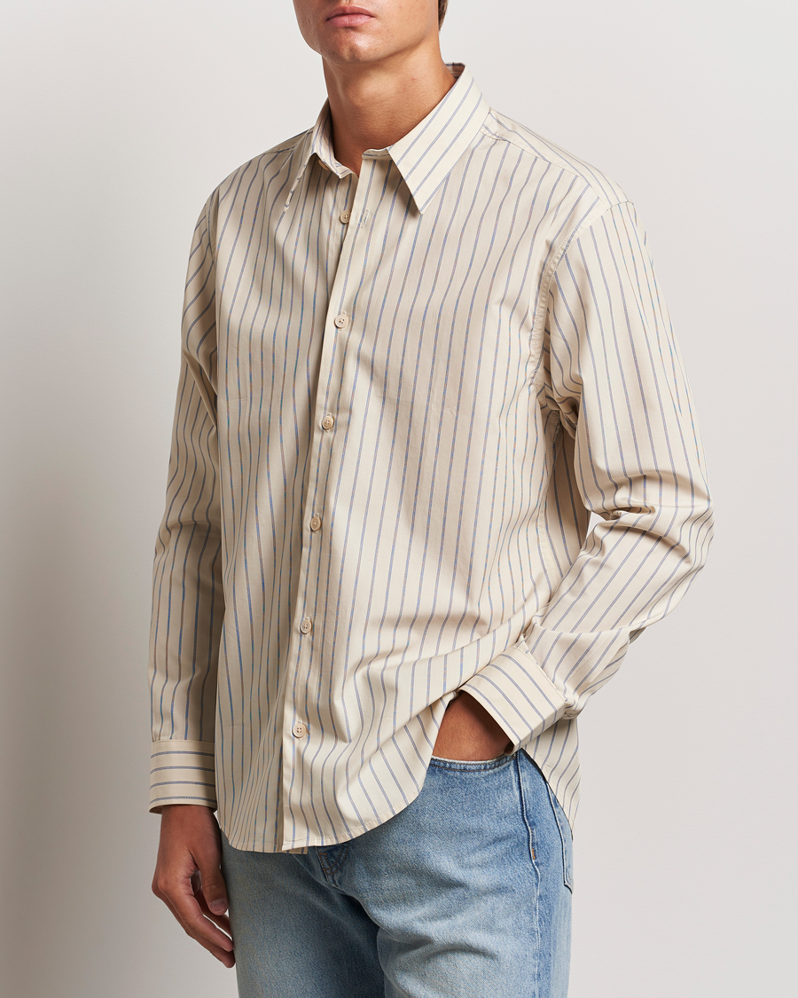 Herren | Hemden | NN07 | Quinsy Striped Shirt Khaki