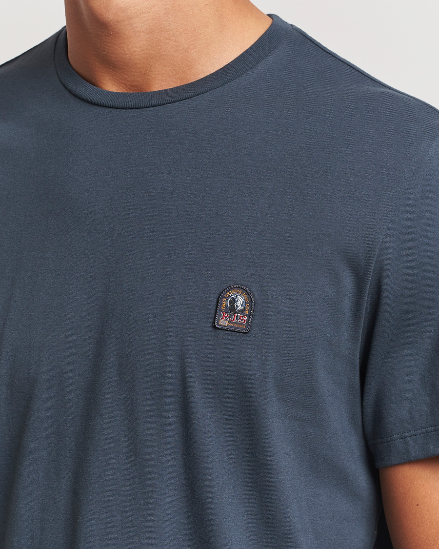 Herren | T-Shirts | Parajumpers | Basic Patch T-Shirt Dark Avio