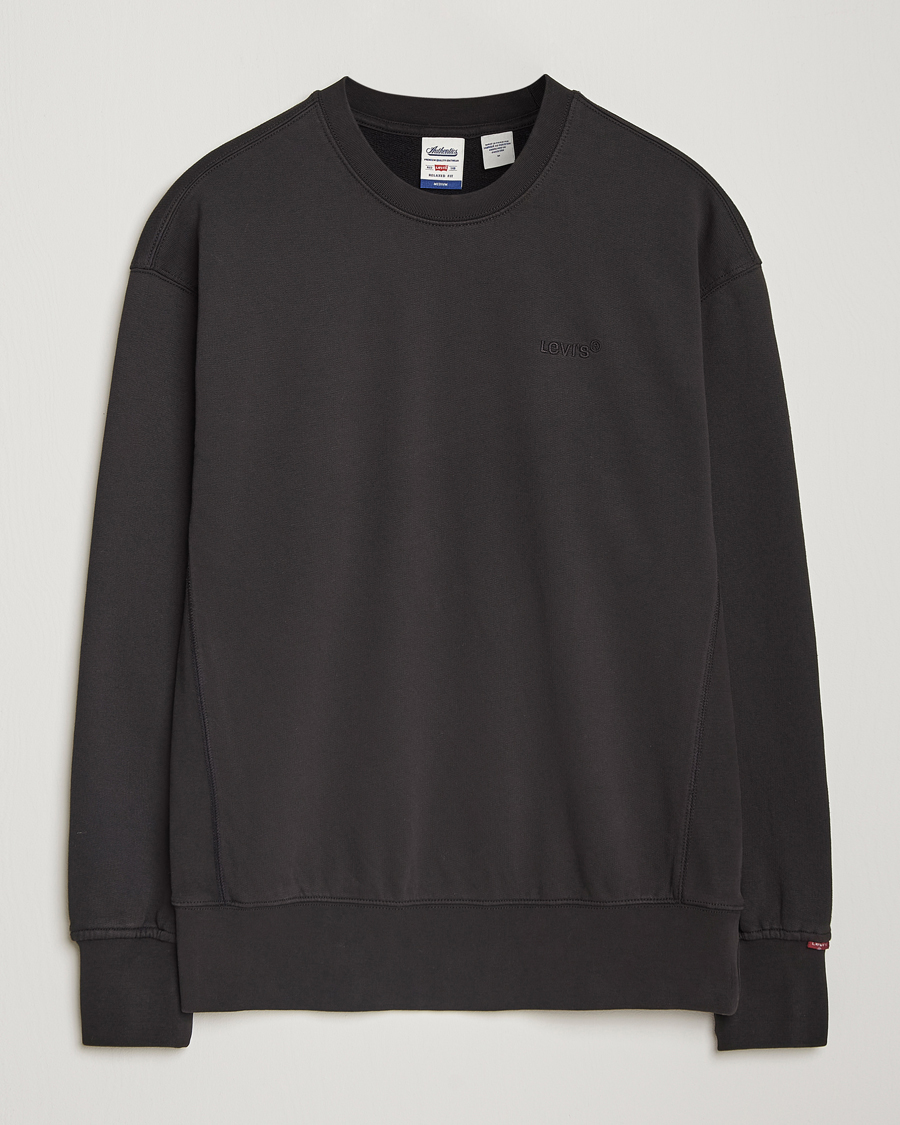 Herren | Pullover | Levi's | Garment Dyed Authentic Crew Neck Sweatshirt Black