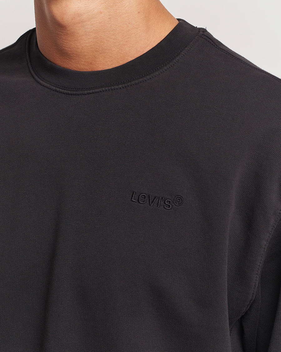 Herren | Pullover | Levi's | Garment Dyed Authentic Crew Neck Sweatshirt Black