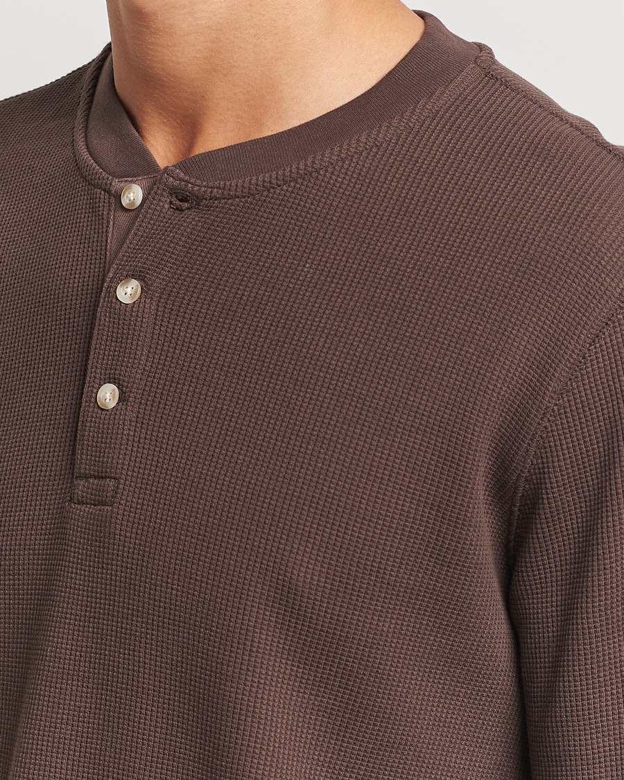 Herren | Pullover | Levi's | Thermal Henley Chocolate Brown
