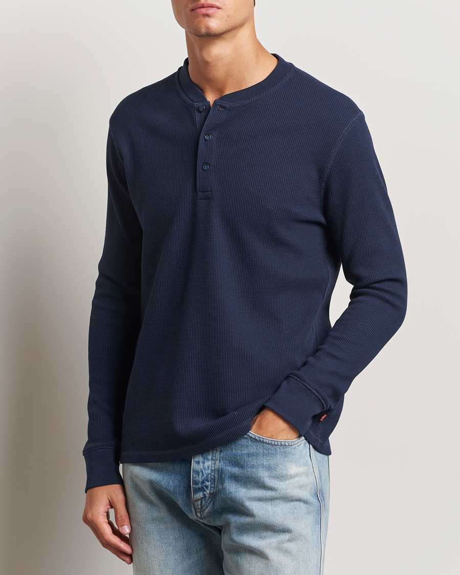 Herren | Pullover | Levi's | Thermal Henley Navy Blazer