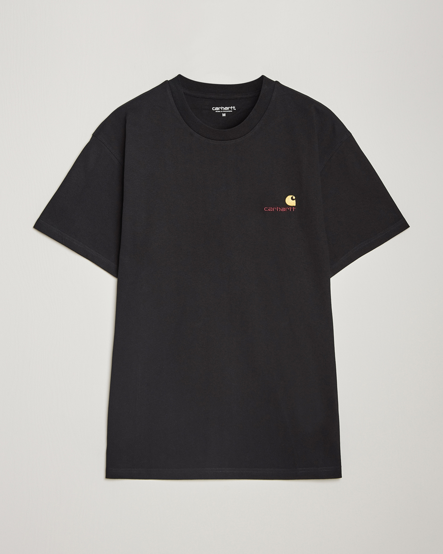 Herren | T-Shirts | Carhartt WIP | American Script Short Sleeve T-Shirt Black