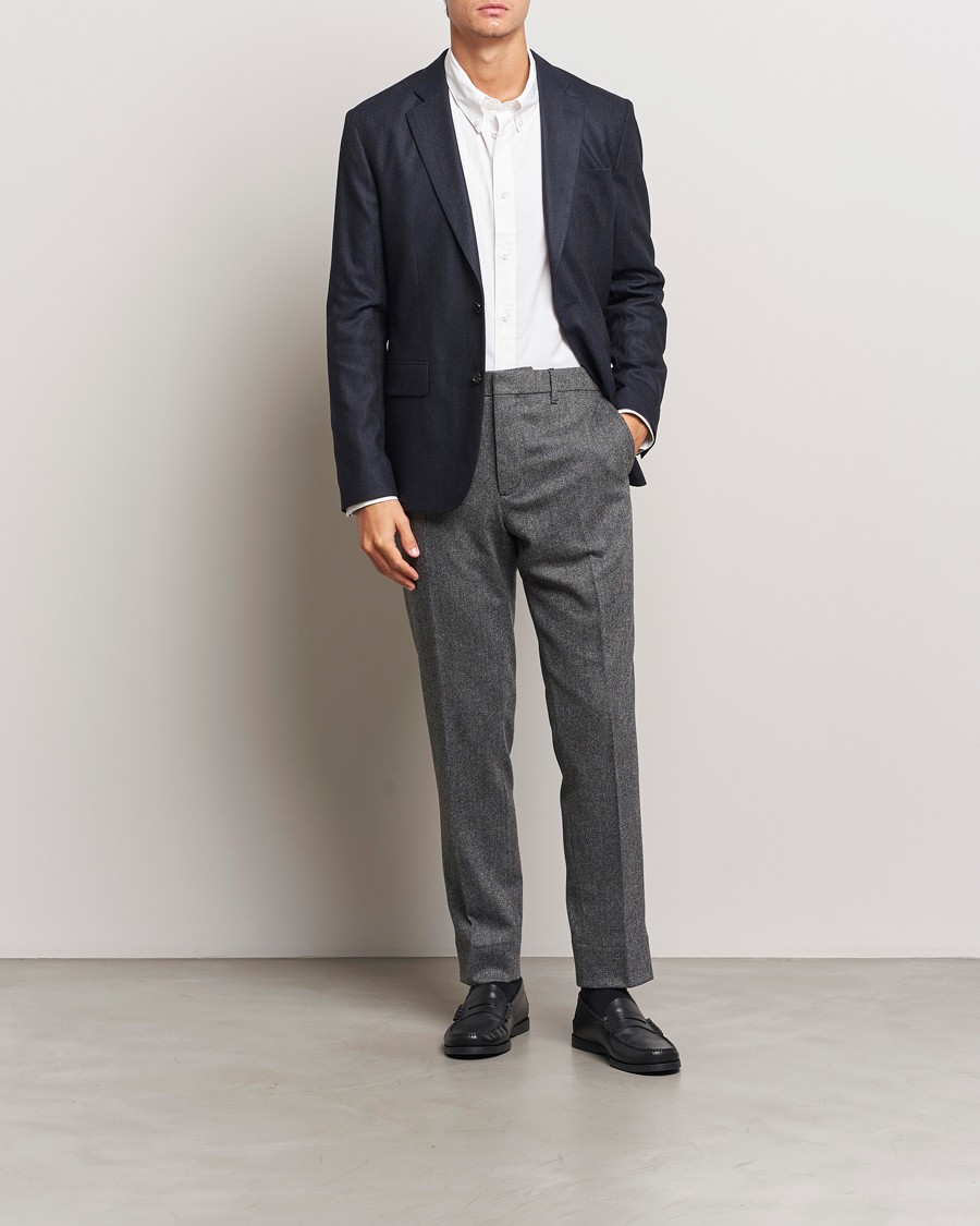 Herren | Sakkos | J.Lindeberg | Elton Unlined Cash Stretch Flannel Blazer Navy