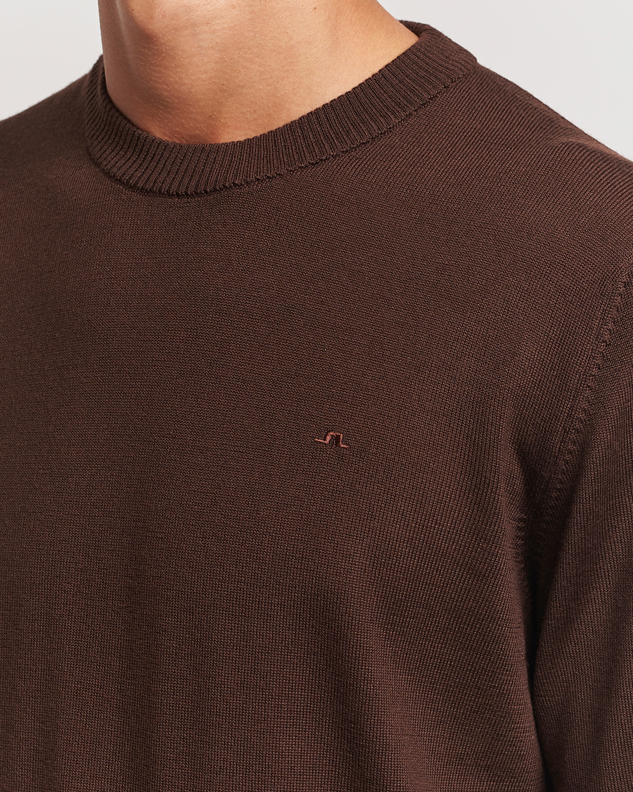 Herren | Pullover | J.Lindeberg | Keane Merino Crew Neck Sweater Bitter Chocolate
