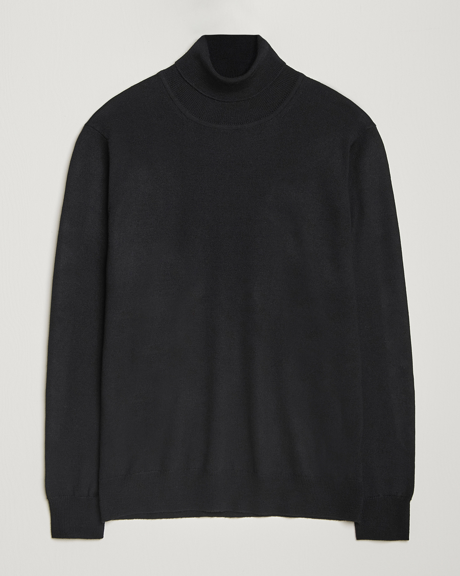 Herren | Pullover | J.Lindeberg | Kaden Merino Turtleneck Black