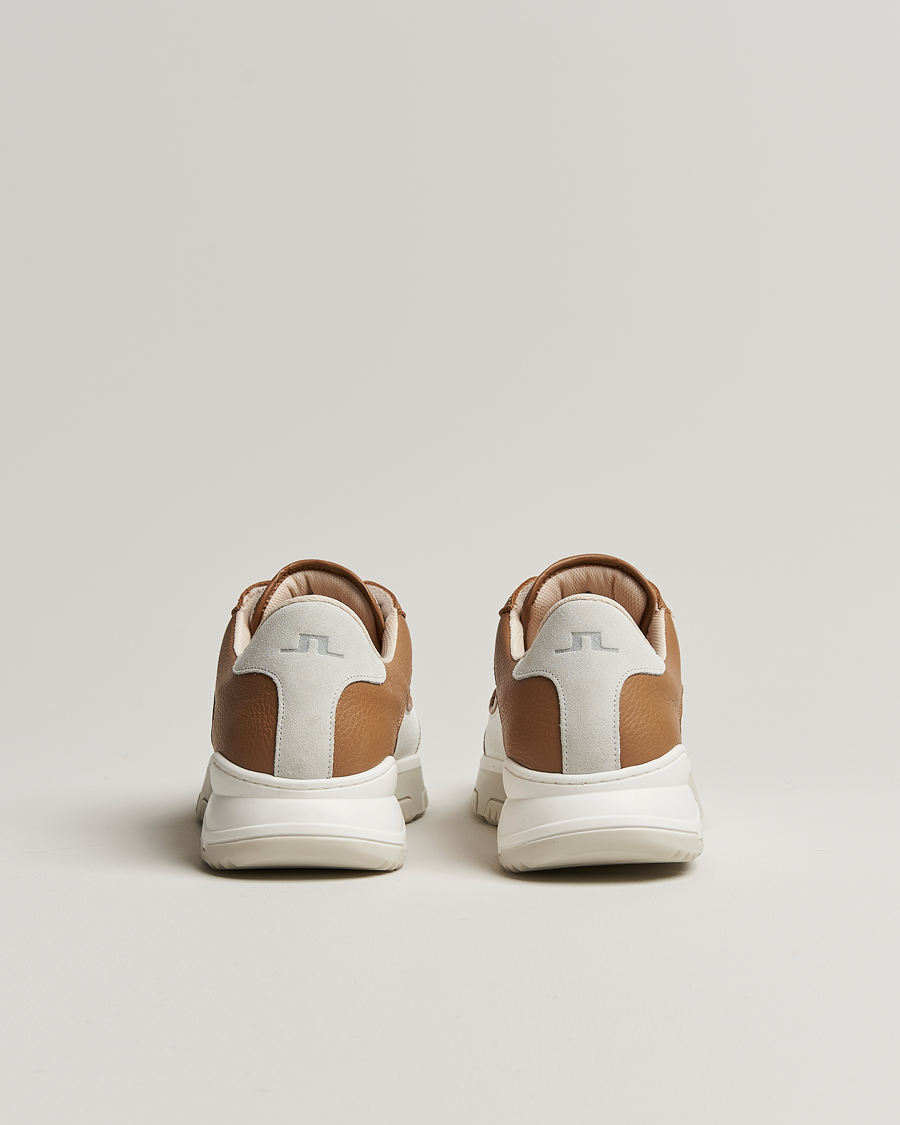 Herren | J.Lindeberg Hoop Leather Sneaker Tiger Brown | J.Lindeberg | Hoop Leather Sneaker Tiger Brown