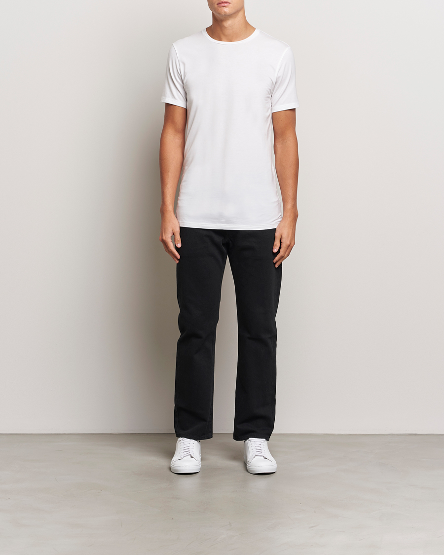 Herren | T-Shirts | Bread & Boxers | Tencel Crew Neck T-Shirt White
