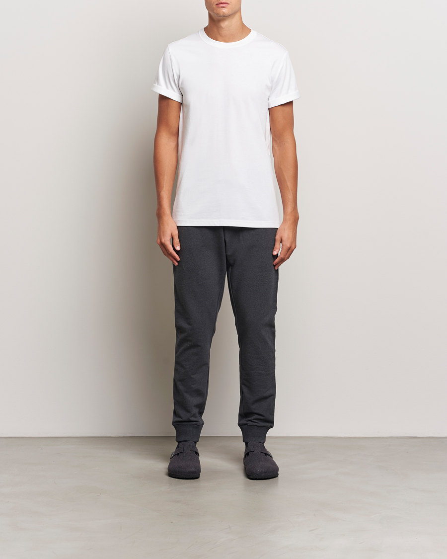 Herren | T-Shirts | Bread & Boxers | Roll-Up Crew Neck T-Shirt White