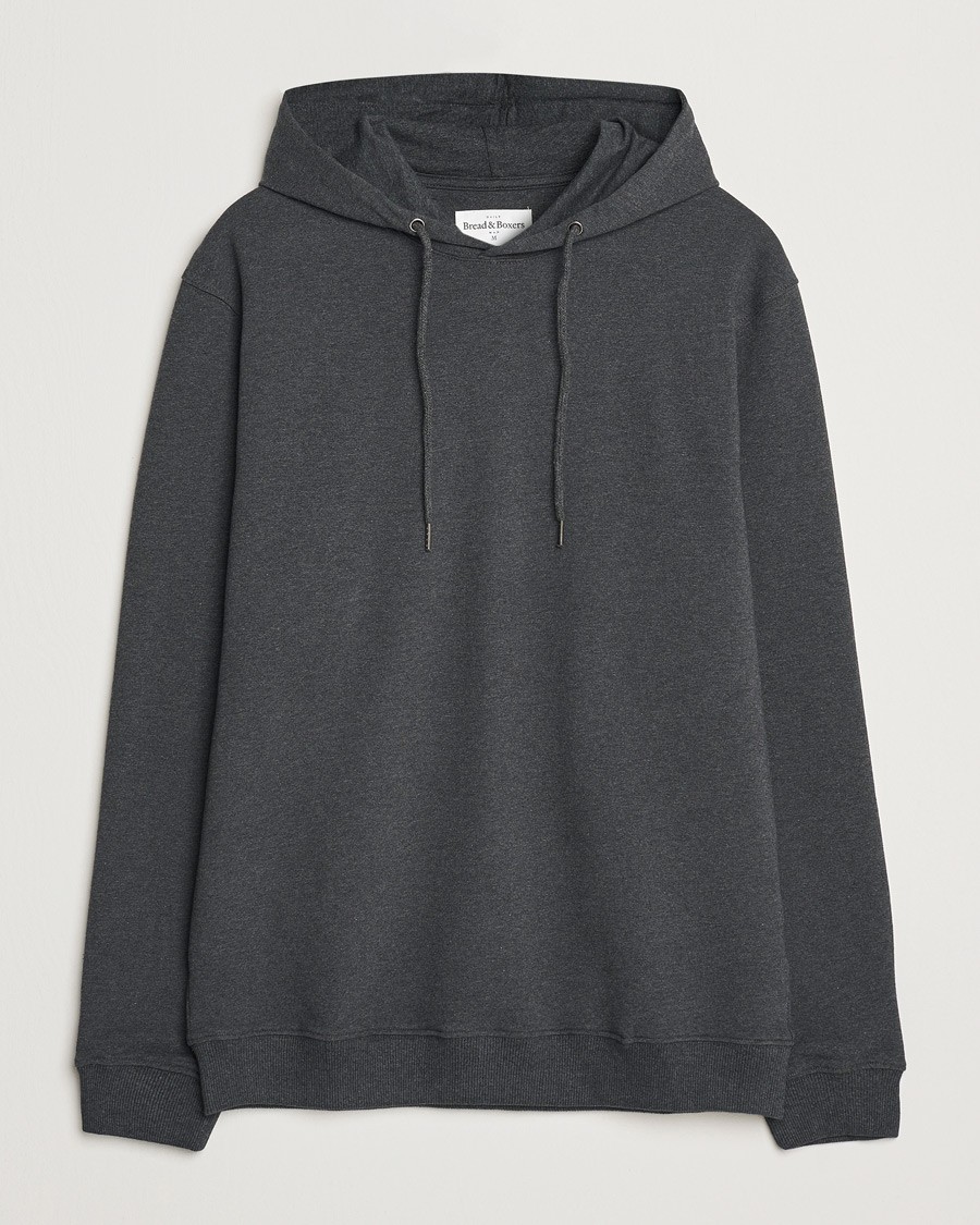Herren | Pullover | Bread & Boxers | Loungewear Hoodie Dark Grey Melange