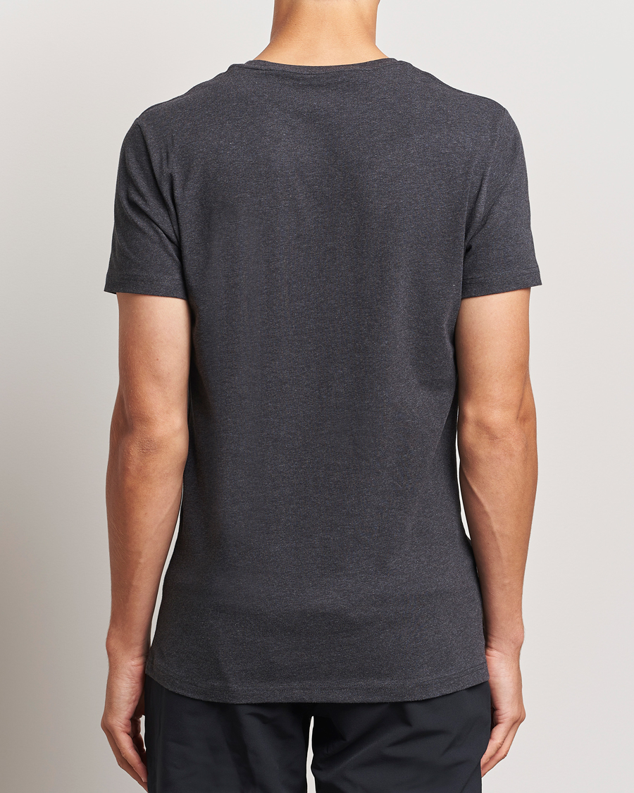 Herren | T-Shirts | Bread & Boxers | 2-Pack Crew Neck T-Shirt Dark Grey Melange