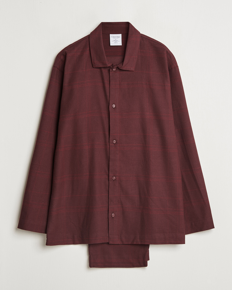 Herren | Schlafanzüge & Bademäntel | Calvin Klein | Cotton Pyjama Set Truffle Brown