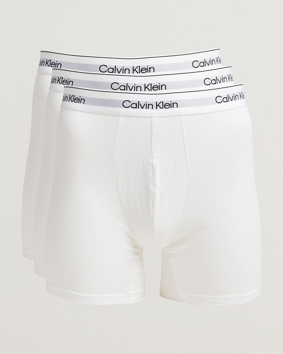 Herren | Unterwäsche | Calvin Klein | 3-Pack Icon Cotton Stretch Boxer Brief White