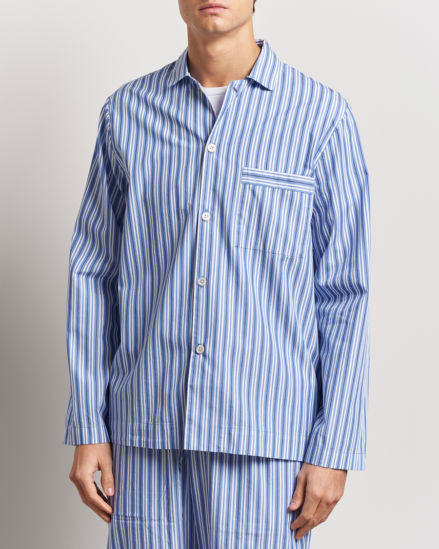 Herren | Schlafanzüge & Bademäntel | Tekla | Poplin Pyjama Shirt Penny Stripes