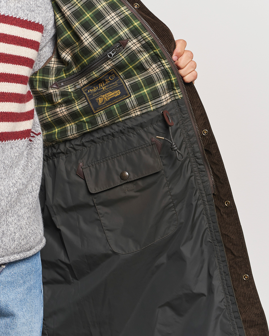 Herren | Jacken | Polo Ralph Lauren | Stewart Belted Coat Oil Cloth Green